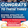Why no women on the diving athlete of the year shortlist, @britishswimming ? #G…