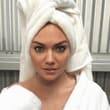 Recreating my #TowelSeries pic… kinda. #FashionVsReality #TBT