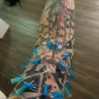 左肩&amp;手臂前侧的放射图案穿刺 16G和22G穿刺针 #穿刺 #needleplay
