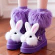 You’re sooo cute!! #AIイラスト #AIart #rabbit #fox #slipper #boot #shoes #キツネ #スリッパ