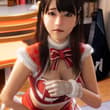 お兄さん「莉菜ちゃんサンタの衣装着て！」 莉菜ちゃん「いいですよ… あの、お兄さん…私の知ってるサンタの衣装と違う気が……」 #3DCG