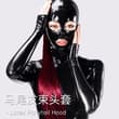 🖤 Latex hood on | Crimson &amp; gold locks, instant switch 🔮 Single/double pony…