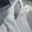 没有内衬裙的汉服有点透哦 #汉服 #白丝 #白丝裤袜 #连裤袜