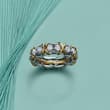 Like delicate woven threads, Sixteen Stone by Tiffany features signature 18k go…