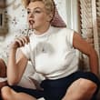 Marilyn Monroe in her Los Angeles apartment,1952.
