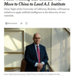 Nobel Prize in Chemistry winner Omar Yaghi has moved to Tsinghua University in…