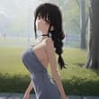 4種類の服装の黒髪海夢ちゃん どれが好き？