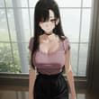 4種類の服装の黒髪海夢ちゃん どれが好き？