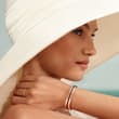 Golden hour, layered. Lock by Tiffany is expertly crafted in 18k rose and white…