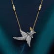 The Bird on a Rock by Tiffany pendant comes to life through meticulous craft an…