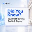 Crypto balance, meet Wall Street. 👀 Buy real U.S. shares with USDT via MEXC Rea…