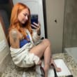 Scrubbing my feet in the sink heheh