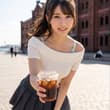 はいっ！コーヒーっ♡ 砂糖とミルクはいる？ #実写系AI #AI美女 #AIグラビア