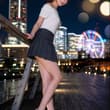 キラキラした場所ってなんかドキドキする♡ #実写系AI #AI美女 #AIグラビア