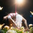 “死在浪漫鲜花推里…”