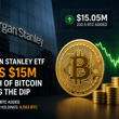 Institutions are buying the dip. Morgan Stanley's Bitcoin ETF added 232.5 BTC,…