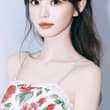 田曦薇碎花连衣裙