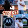 Kobe Sanders started off last night’s @Padres comeback W with a strike! ⚾️🔥