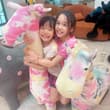 乗れるものがあると、必ず乗ります♪ 夏休みもあと少し🌻 今日はお友達とプール行ってきた🏊✨️