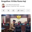 Dalam sidang kasus dugaan korupsi pengalihan kuota haji tambahan periode 2023–2…