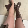 哪位贱狗天天盯着祖宗靴子看，还想跟进厕所？？？ #boots #靴子 #长靴控