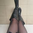 妈妈穿靴子上班摸鱼了 #boots #靴子 #长靴控