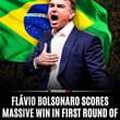 BREAKING: Flávio Bolsonaro wins the first round of the presidential election an…