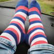 Striped socks in the car. 😍 #socks #socken #buntesocken #colorfulsocks #sockenf…