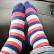 Striped socks in the car. 😍 #socks #socken #buntesocken #colorfulsocks #sockenf…
