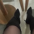 妈妈穿靴子骑车去吃饭了 #boots #靴子 #长靴控