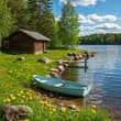 Cabin by the lake or creek?
