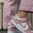 I’m putting on my pink dunks to present them to you🤫
