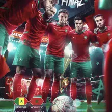 Jour de finale pour le Maroc. Mon cœur va battre ce soir devant la télévision.…