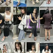 街拍系列地铁系列已全数在🚪群内更完 喜欢泡菜妹的不要错过了 今夏全新系列即将到来，早入早享受