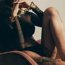 Not all restraints are meant to be hidden. Sculpted in gold. Worn like art. Mad…