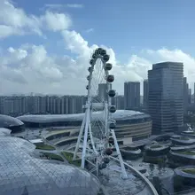窗外的风景不错，这个窗户适合后入，就是会不会被摩天轮里的人看到。