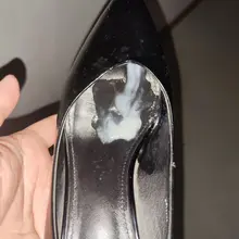 同好投稿，保养黑色高跟，这次的胶很浓啊。