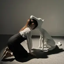 北美館的展覽_用狗狗視角看世界 有點奇怪又可愛 讓你們也看看我穿衣服的樣子