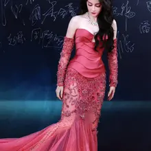 No.mx1508迪丽热巴中国电影之夜生图，玫红深V透纱鱼尾裙，利剑玫瑰，热情似火 [95P+821M] #明星生图 #迪丽热巴 自购地址：https://t…