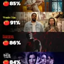 Four shows, all certified fresh, zero misses 🔥🍿