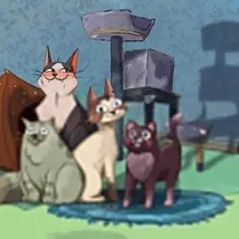 Pre "catwheezie" cat art I did in early 2020