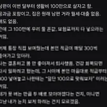 집 있고 애 없는데 부부 생활비 100만 가능함? 가능은 한데 사는 거가 아니라 버티는 거에 가까울 듯..