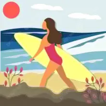 차디찬 바다위를 뜨겁게 갈증이나 넘실거리는 마음으로 파도위를 내달리고 싶다.