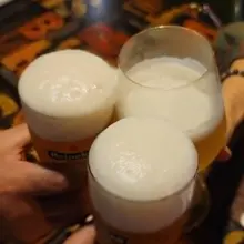 운동의 낙은 얼음맥과 마사지~ 가을날씨를 즐기다. The best post-workout pleasure is an ice-cold beer…