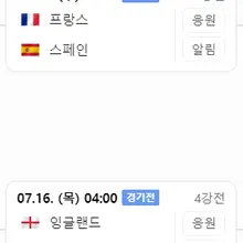 드디어!!.. "프랑스 vs. 스페인" "잉글랜드 vs. 아르헨티나" 이런 아름다운 준결승 대진이 완성되었다.. 올라갈 팀들이 올라가서 맞붙어…
