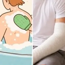 친구들이랑 놀다 넘어져서 한쪽 팔에 깁스를 하니 아무래도 씻는게 불편해서 세신예약을 주신 고객님 깁스한 부분 빼고 나머지 부분 꼼꼼하게 때타월…