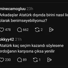 Ülke kurmakla seçim kazananı mukayese eden bir gz..