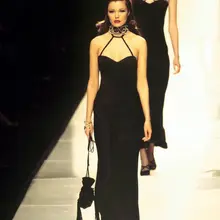 vittoria ceretti wearing a custom version of giorgio armani fw95 at the academy…