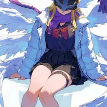 エンジェウーモン 冬服を着たキャラのファンアートを100キャラ分無料公開しました