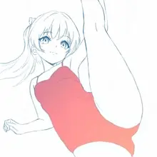 ダイナミック・ストレッチ！ SFW illustration #イラスト好きな人と繋がりたい ＃イラスト